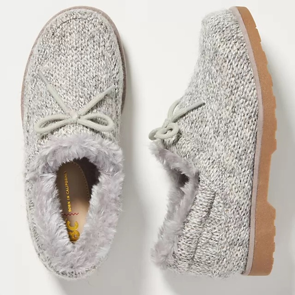 Anthropologie BC Footwear Lucrative Faux Fur-Lined Slippers Women’s‎ 8